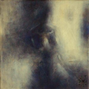 Zilveti - Silence I - huile sur toile 30x30 cm. Paris 2021